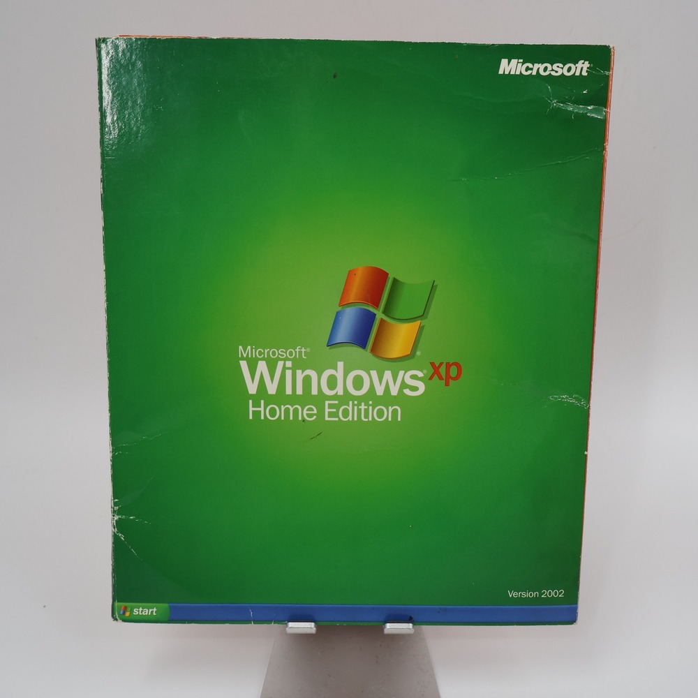 Microsoft Windows XP Home Edition PC Software 2002 CD Manual With Product Key